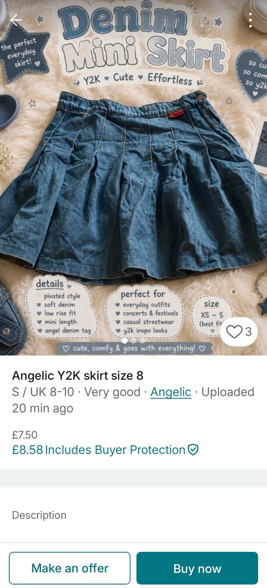cinnadotcom's tweet photo. now why are we ai generating posters for vinted listings... come on now https://t.co/HI2g6Wh5XT