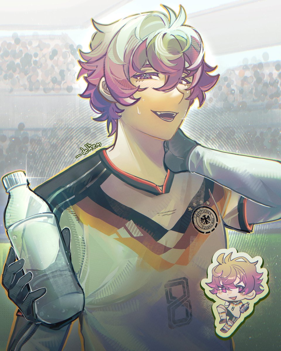 _dekkem's tweet photo. Wanted to draw him in Germany's wc26 jersey,
I Hope it's okay... 
#AlexisNess #アレクシス・ネス #ブルーロックFA #ブルーロック #Bluelock https://t.co/A5VNFsOayY