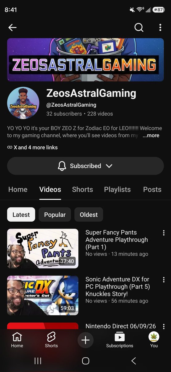 Zeo58659071's tweet photo. Super Fancy Pants Adventure Playthrough has been uploaded and ready to watch on ZeosAstralGaming on YouTube! #gaming #playthrough #pcgaming #flashgames #adventure https://t.co/44chFqKFNi