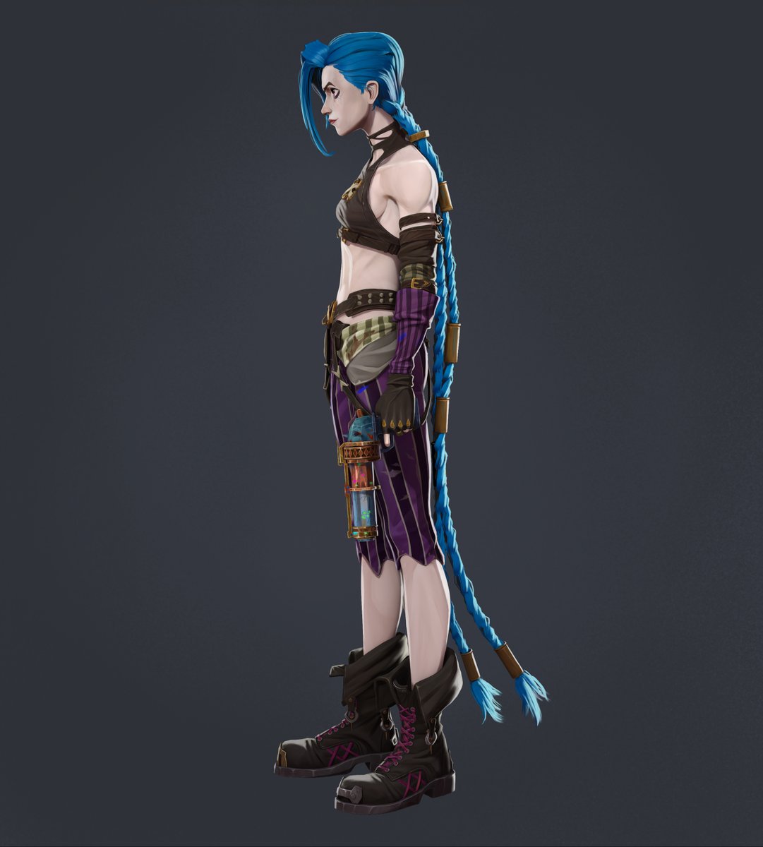 eugenexedge's tweet photo. Finally finished my Jinx fan art. My goal was to recreate her as close as possible to a show. More stuff on my Art Station https://t.co/WJaHzKSGTV