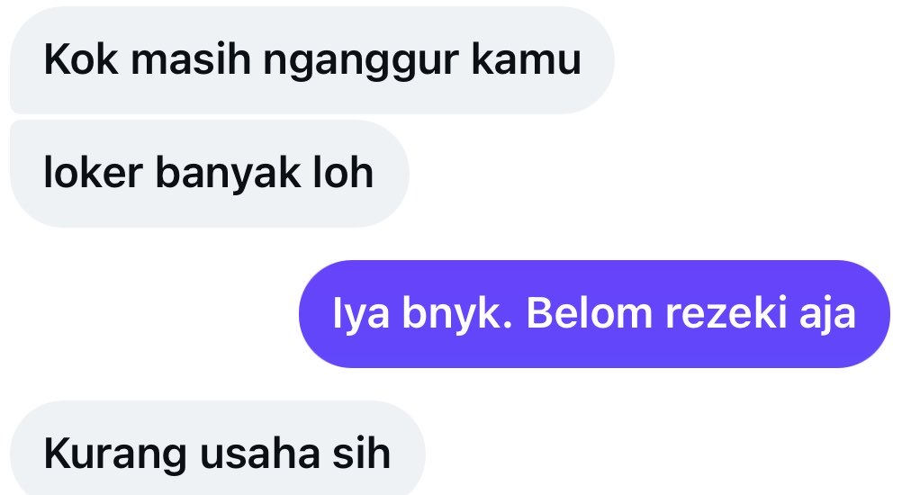 kopikokenak's tweet photo. Pernah. 
Bhkan udah nggak bereaksi apa2 lagi kalau dikatain ini itu. Bukan karena kebal, tpi cape juga kalau harus terus menjelaskan proses ke orang yang cuma lihat hasil.

Semakin dewasa, semakin sadar kalau nggak semua omongan harus ditanggapi. https://t.co/dpYpcADtih