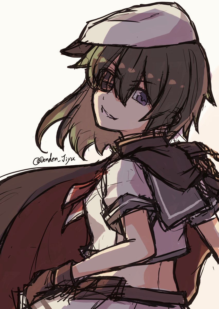 Denden_Jiyu's tweet photo. 木曾！+25min
#艦これ版深夜の真剣お絵描き60分一本勝負 
#艦これ版真剣お絵描き60分一本勝負_20260627 https://t.co/LTQSrXNkHK