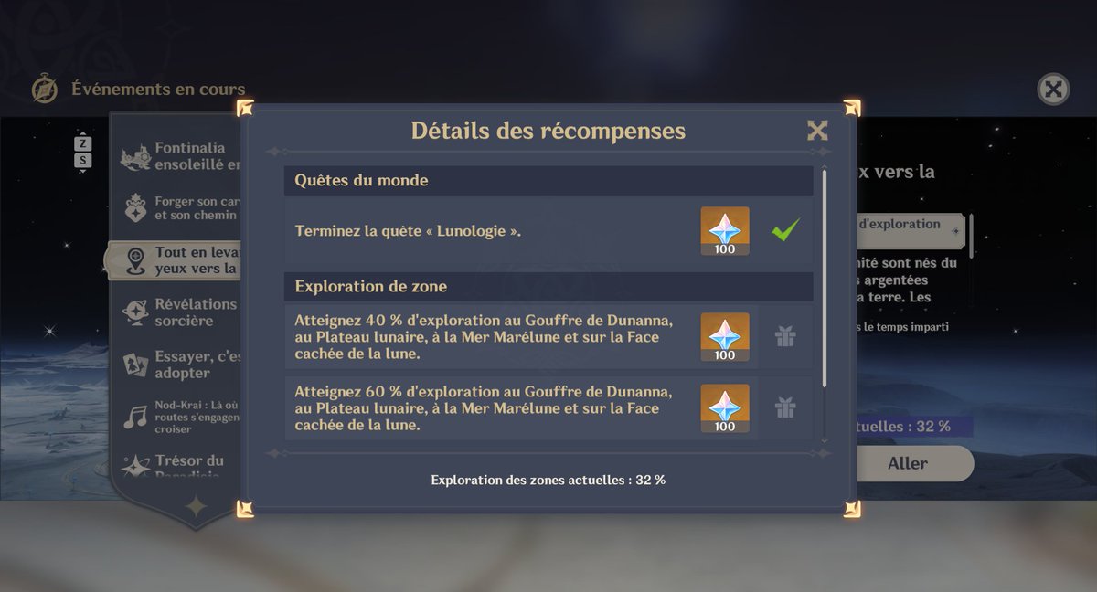Cynolunae's tweet photo. Je viens de finir la quête du monde pour débloquer la map de la lune (on ira l'explo ce soir en stream) et faut compter environ 3h/3h30 en tout je dirais 🤔#GenshinImpact https://t.co/mlnHXtM4db