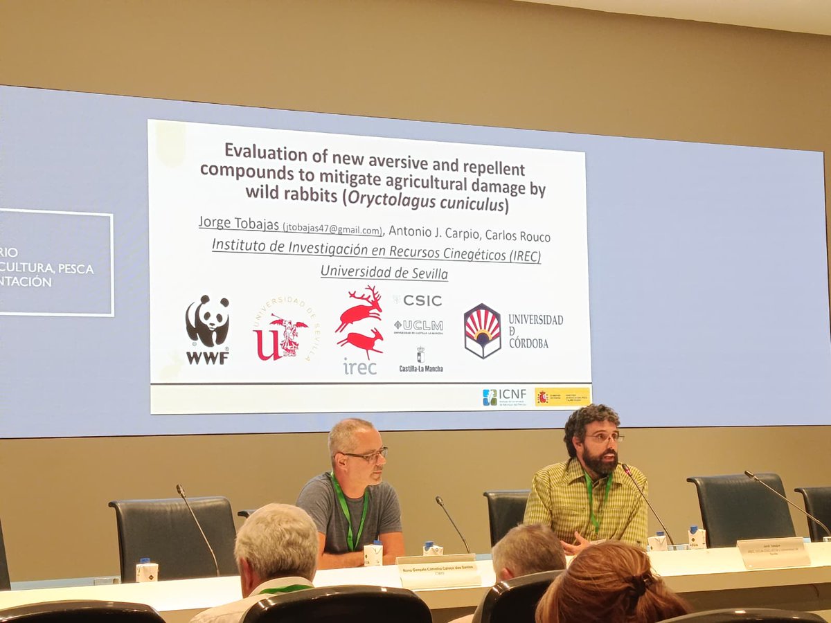 CITAAragon's tweet photo. El Grupo de Gestión Integrada del Departamento de Sistemas Agrícolas, Forestales y Medio Ambiente del @CITAaragon asiste a la reunión del Comité Ibérico de Coordinación del Conejo de Monte (#ERICC), celebrada en Madrid por el @gobmapa.
#ConejodeMonte #Biodiversidad #Plagas https://t.co/lqN3kOU8xY