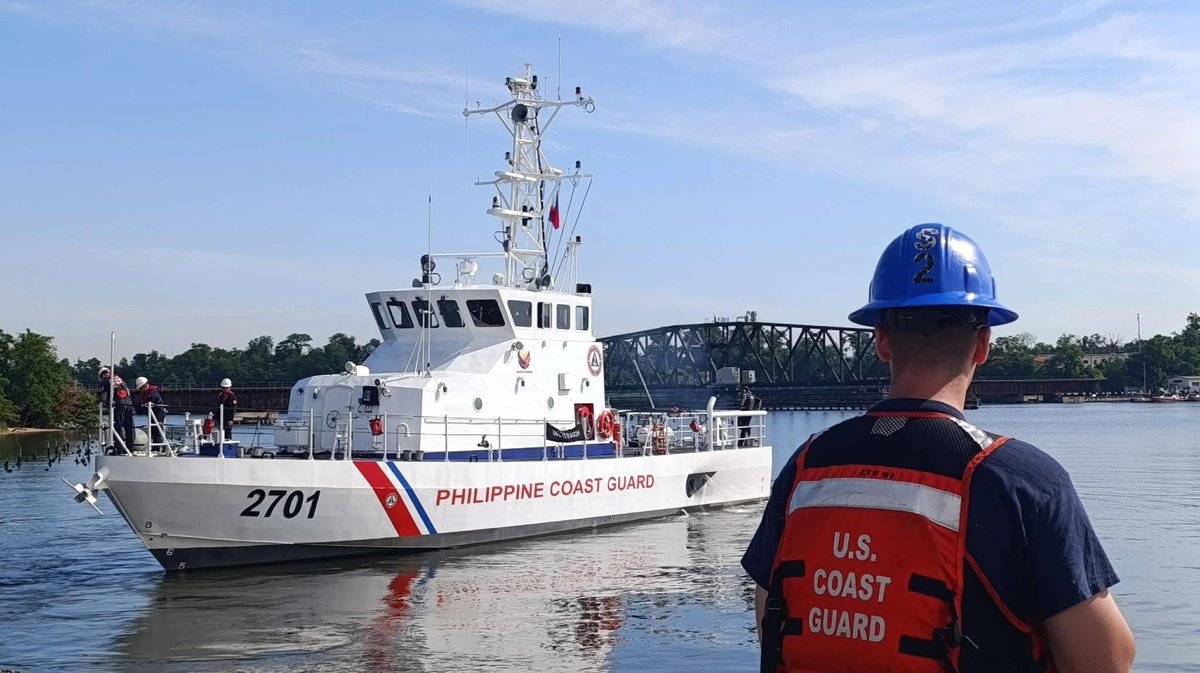 PhilippMonitor's tweet photo. PDM Report: Ex-US Marine Protector-class, BRP Pag-Asa (PATS-MPC-2701) is currently undergoing pre-transfer training and drills in Maryland. The activities are intended to prepare its future crew and ensure the vessel is ready for service upon delivery. https://t.co/r8i62gBlqf