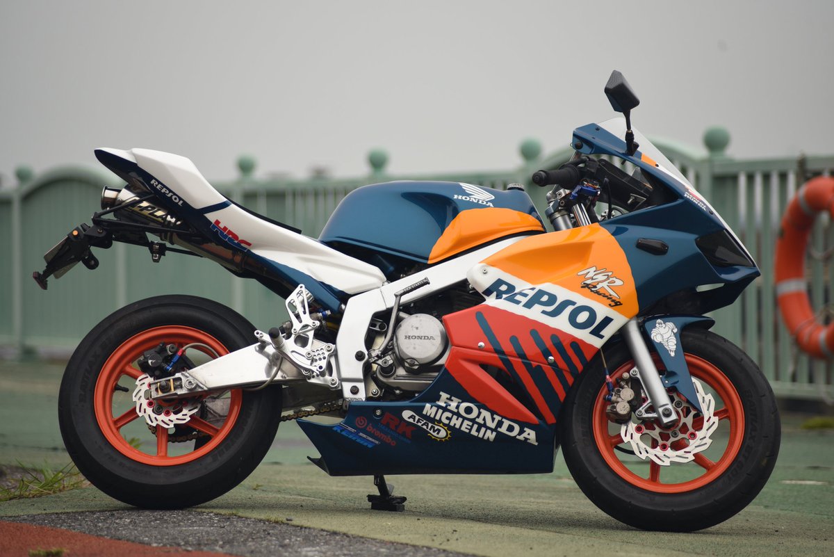 NSR50 →フロントフォーク交換(前期→後期) →ブレーキディスク交換