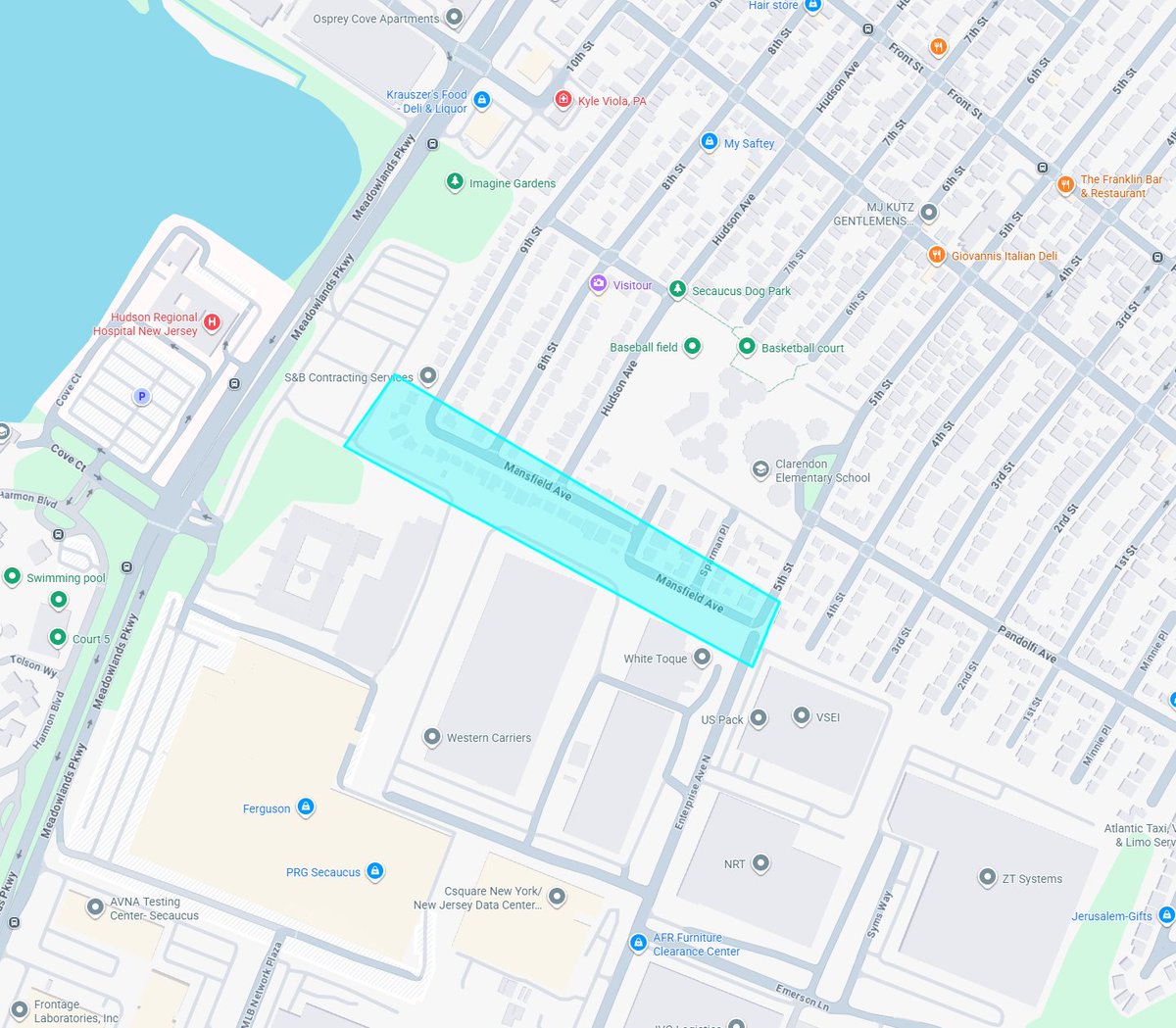 HCMosquito's tweet photo. Mosquito spraying to take place around Mansfield Ave, Secaucus, 2-6 AM on July 2, 2026. https://t.co/sBe0FM9MeD