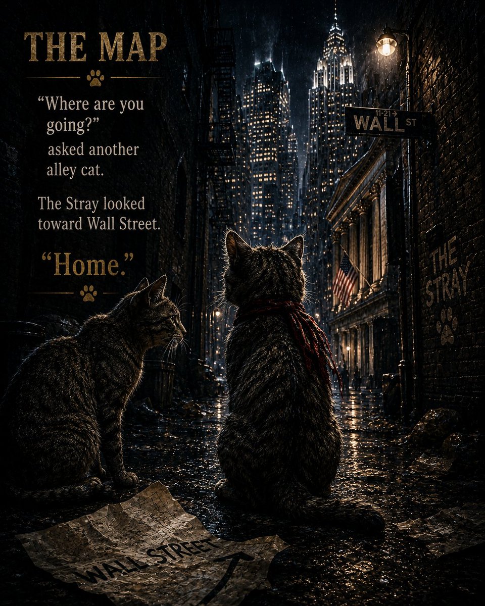 catofwallst_'s tweet photo. One morning the newspaper finally printed the story.
"Cats Are Gathering."
The Alley Cats smiled.
They were already writing the next chapter.
🐾
$CWSB https://t.co/zdiSg5SCvW