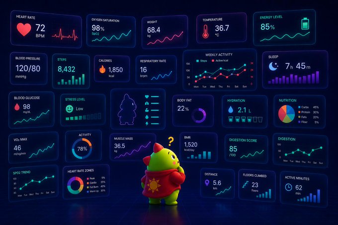DBooombay's tweet photo. 🦖 Wearables already collect plenty of data.

The real challenge is turning that data into meaningful action.

That's why @Sleepagotchi focuses on insights, not just metrics. 🌙😴 https://t.co/5wz6gF8L5u