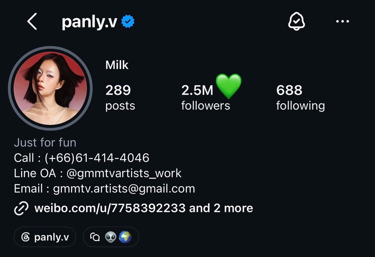 MilkLoveTH's tweet photo. Congrats to Milk Pansa on reaching 2.5 million followers on IG! 🎉💚✨

#MilkPansa #mimiv 

ขอแสดงความยินดีกับคุณพรรษาของเราที่มียอดผู้ติดตามบน Instagram ทะลุ 2.5 ล้านเป็นที่เรียบร้อยแล้วค่ะ 🥳 มีคนตกหลุมรักคนน่ารัก สวย เท่ อย่างพี่มิ้ลค์เพิ่มขึ้นเรื่อยๆ ทุกวันเลย 🥰

ขอบคุณพี่มิ้ลค์ที่คอยแบ่งปันความสุขและรอยยิ้มให้กับพวกเราทุกคนเสมอมา ขอให้เติบโตอย่างมั่นคงและเปล่งประกายแบบนี้ต่อไปเรื่อยๆ นะคะ 🫶🏻💚