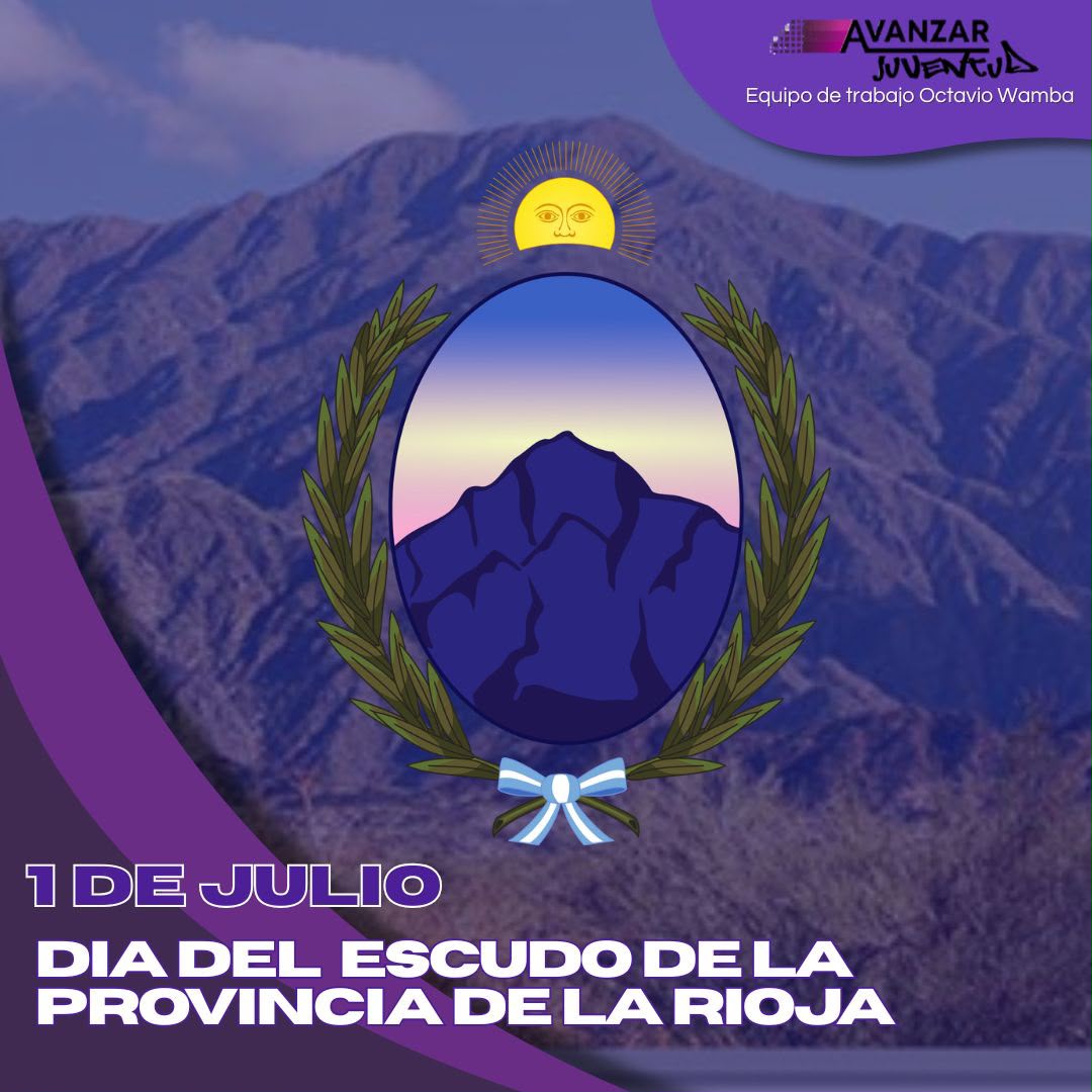 juvAvanzar's tweet photo. 1 de Julio | Día del Escudo de La Rioja
  
Patria y Libertad. Símbolo de nuestra identidad riojana.  
¡Feliz día! 💙🤍

@octaviowamba1 @ErnestoHarry @QuintelaRicardo https://t.co/3LG5VMasU3