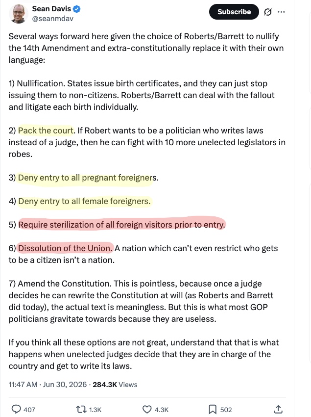 nickgillespie's tweet photo. Does anyone hate America more than conservatives after losing a SCOTUS case? https://t.co/XjfPsxnJHK