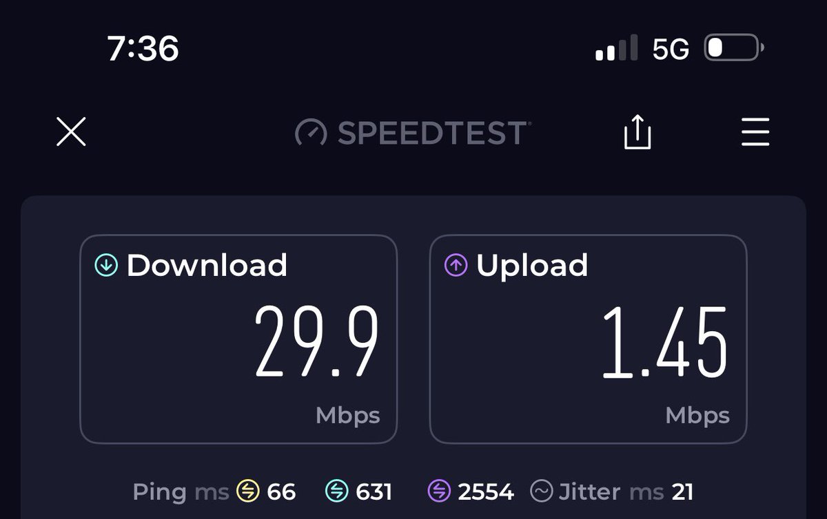 rakibtarafderrr's tweet photo. Hey @airtelindia, I'm a postpaid user using an iPhone 14 Plus. My phone shows 2 or 3 network bars, "Fast Lane" is active, and Standalone (SA) 5G is enabled. However, I am still getting very poor internet speeds. Sharing two screenshots for reference. Please look into this. https://t.co/NdNwLxadAB