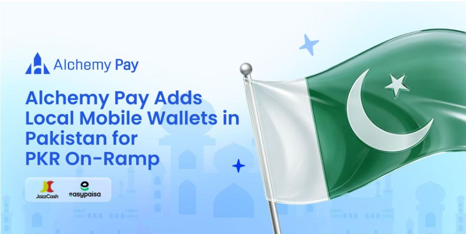 ACH_Turkey's tweet photo. 🇵🇰 #AlchemyPay, Pakistan'da ülkenin en yaygın kullanılan iki mobil cüzdan platformu olan Easypaisa ve JazzCash'i entegre ederek fiat para birimiyle kripto para satın alma hizmetini genişletti. Bu sayede kullanıcılar, güvenilir yerel ödeme yöntemleri aracılığıyla Pakistan Rupisi (PKR) kullanarak kripto para satın alabilecekler.

Daha fazla bilgi için 👇
https://t.co/OyRMOY5CnP

$ACH