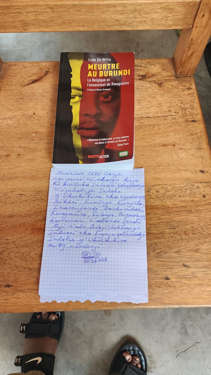 KarerwaNdenzako's tweet photo. Iri kete nandikiye umwana wanje n'uwawe riramwerekeye. Ku kaba nka ko naryandikiye gito canje ngo ic'uwundi cumvireho amakuru n'amakuba ya Nyabarega, Bikāri, Rumōnge, Runyota, Inamujandi, Bankumuhari, Rwagasore, Rubēya, Burasekuye, Kamurari, n'izindi Ntwari #Burundi https://t.co/4UrIY2ZdAI