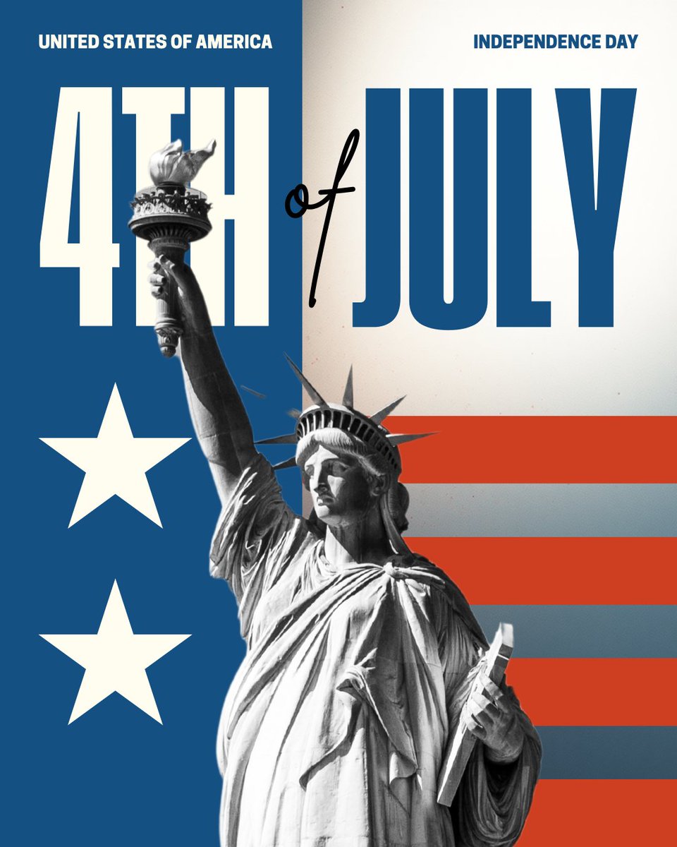 PickpocketGene's tweet photo. Today we celebrate the courage, sacrifice, and enduring spirit that built our nation. May we never take our freedom for granted. Wishing you and your family a safe, joyful, and meaningful Independence Day. Happy 4th of July! 🇺🇸 https://t.co/mmZ1gGcVlI