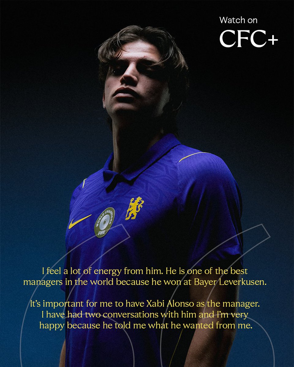 ChelseaFC's tweet photo. Marco on Xabi Alonso's influence. 👊🗯️