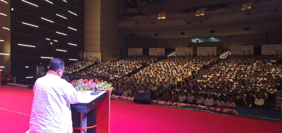 SuvenduWB's tweet photo. Today I met our dedicated WBCS Officers at the Dhandhanya Auditorium in Kolkata and would like to thank them all for felicitating me.
The West Bengal Civil Service Officers are the backbone of our State's Administration. Day in and day out, their tireless efforts at the grassroots level ensure that the benefits of our welfare schemes reach every household and every individual across West Bengal.

In this first direct interaction with the WBCS fraternity since taking charge, my message to the Administration was absolutely clear: Our Government will never use them for political interests, nor will we turn our Officers into political cadres during elections. We are committed to restoring an apolitical, neutral and fearless Administrative framework in West Bengal.
I understand that in the past, under an environment of fear and immense pressure, Administrative discipline was severely compromised. We must break free from that culture. Our Government guarantees full respect for professional dignity, seniority and experience of the Officers. 
Our sole priority must be the welfare of the People, without any political bias or division. There is no "this side or that side".
Moving forward, we will also prioritize Cooperative Federalism with the Centre to ensure that development projects are implemented smoothly.