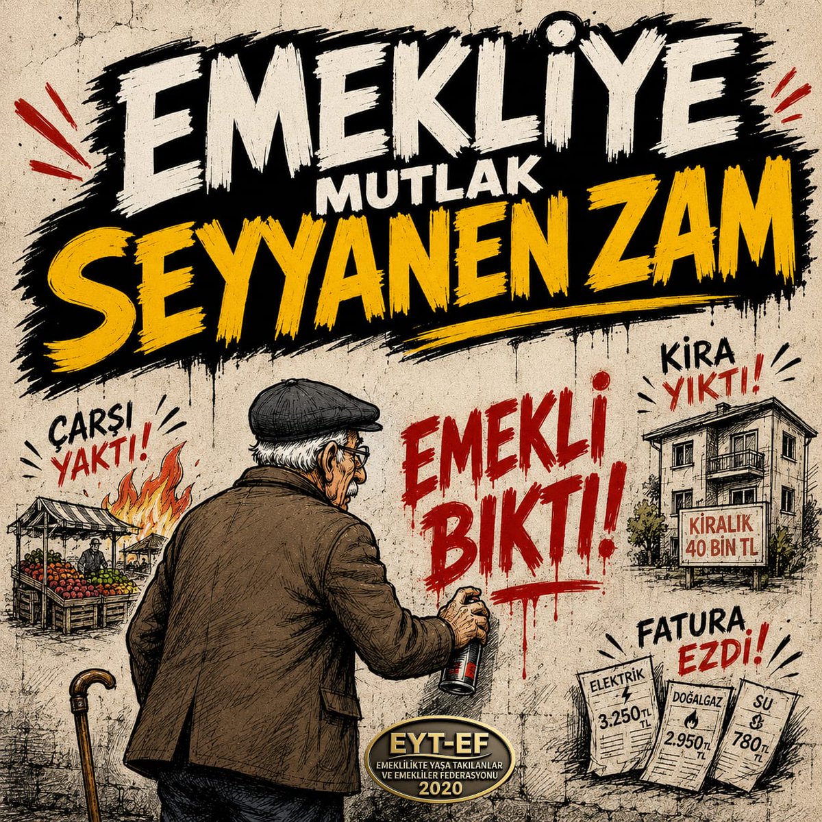 ercan482022's tweet photo. Emeklilere Seyyanen Zam Şart 

#EmekliMaaşıAsrınFelaketi
 #AsrınMağduru5000Kısmi @RTErdogan @umitozdag @MDervisogluTR @eczozgurozel https://t.co/94U7BzwKN2