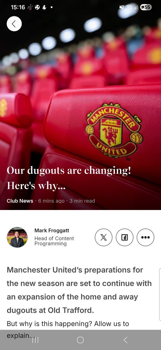 letsbringonutd's tweet photo. So our competitors are locked into deals, signing players who structure their midfield, and we're sitting around talking about our dug outs? @ManUtd admin please read the room! We need players man not news about the dugouts! Im a positive guy but this triggered me 🤣 #mufc https://t.co/J9pUO8zikd