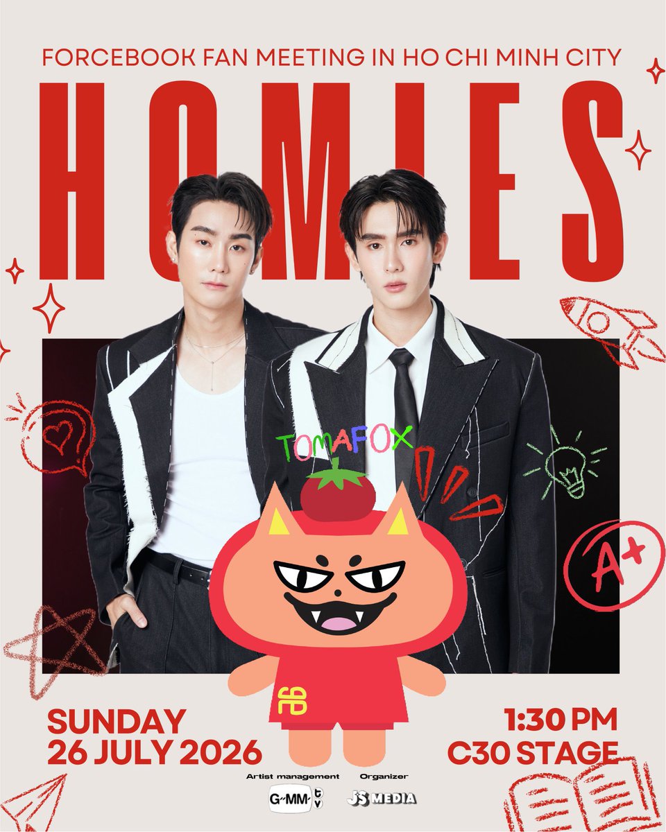 haventicketing's tweet photo. 𝙊𝙥𝙚𝙣 𝙏𝙞𝙘𝙠𝙚𝙩𝙞𝙣𝙜 𝘼𝙨𝙨𝙞𝙨𝙩𝙖𝙣𝙘𝙚 🌷♡₊˚ 🦢
HOMIES - FORCEBOOK FANMEETING | Ho Chi Minh #ForceBookFMinHCMC #HOMIES #ForceBook #fforce_ #kasibook #TOMAFOX #GMMTV #JSMEDIA #Ticketbox
⟢ 𝘖𝘱𝘦𝘯 𝘧𝘰𝘳 𝘪𝘯𝘵𝘦𝘳𝘯𝘢𝘵𝘪𝘰𝘯𝘢𝘭 𝘢𝘯𝘥 𝘭𝘰𝘤𝘢𝘭 𝘧𝘢𝘯𝘴
⟢ 𝘖𝘱𝘦𝘯 𝘧𝘰𝘳 𝘱𝘳𝘦𝘴𝘢𝘭𝘦 𝘢𝘯𝘥 𝘨𝘦𝘯𝘦𝘳𝘢𝘭 𝘴𝘢𝘭𝘦
⟢ 𝘓𝘪𝘮𝘪𝘵𝘦𝘥 𝘢𝘴𝘴𝘪𝘴𝘵𝘢𝘯𝘤𝘦 𝘴𝘭𝘰𝘵𝘴 𝘰𝘯𝘭𝘺
⟢ 𝘛𝘪𝘤𝘬𝘦𝘵 𝘶𝘯𝘥𝘦𝘳 𝘺𝘰𝘶𝘳 𝘯𝘢𝘮𝘦 𝘢𝘯𝘥 𝘢𝘤𝘤𝘰𝘶𝘯𝘵
👩💻 𝘍𝘰𝘳 𝘮𝘰𝘳𝘦 𝘪𝘯𝘧𝘰𝘳𝘮𝘢𝘵𝘪𝘰𝘯, 𝘷𝘪𝘴𝘪𝘵 𝘰𝘶𝘳 𝘸𝘦𝘣𝘴𝘪𝘵𝘦
📨 𝘍𝘰𝘳 𝘳𝘦𝘴𝘦𝘳𝘷𝘢𝘵𝘪𝘰𝘯, 𝘢𝘯𝘴𝘸𝘦𝘳 𝘵𝘩𝘦 𝘳𝘦𝘴𝘦𝘳𝘷𝘢𝘵𝘪𝘰𝘯 𝘧𝘰𝘳𝘮
🏷️ 𝘍𝘰𝘳 𝘸𝘵𝘴 𝘭𝘧𝘣 𝘵𝘪𝘤𝘬𝘦𝘵 𝘵𝘱𝘢 𝘱𝘶𝘳𝘤𝘩𝘢𝘴𝘦 𝘴𝘦𝘳𝘷𝘪𝘤𝘦𝘴