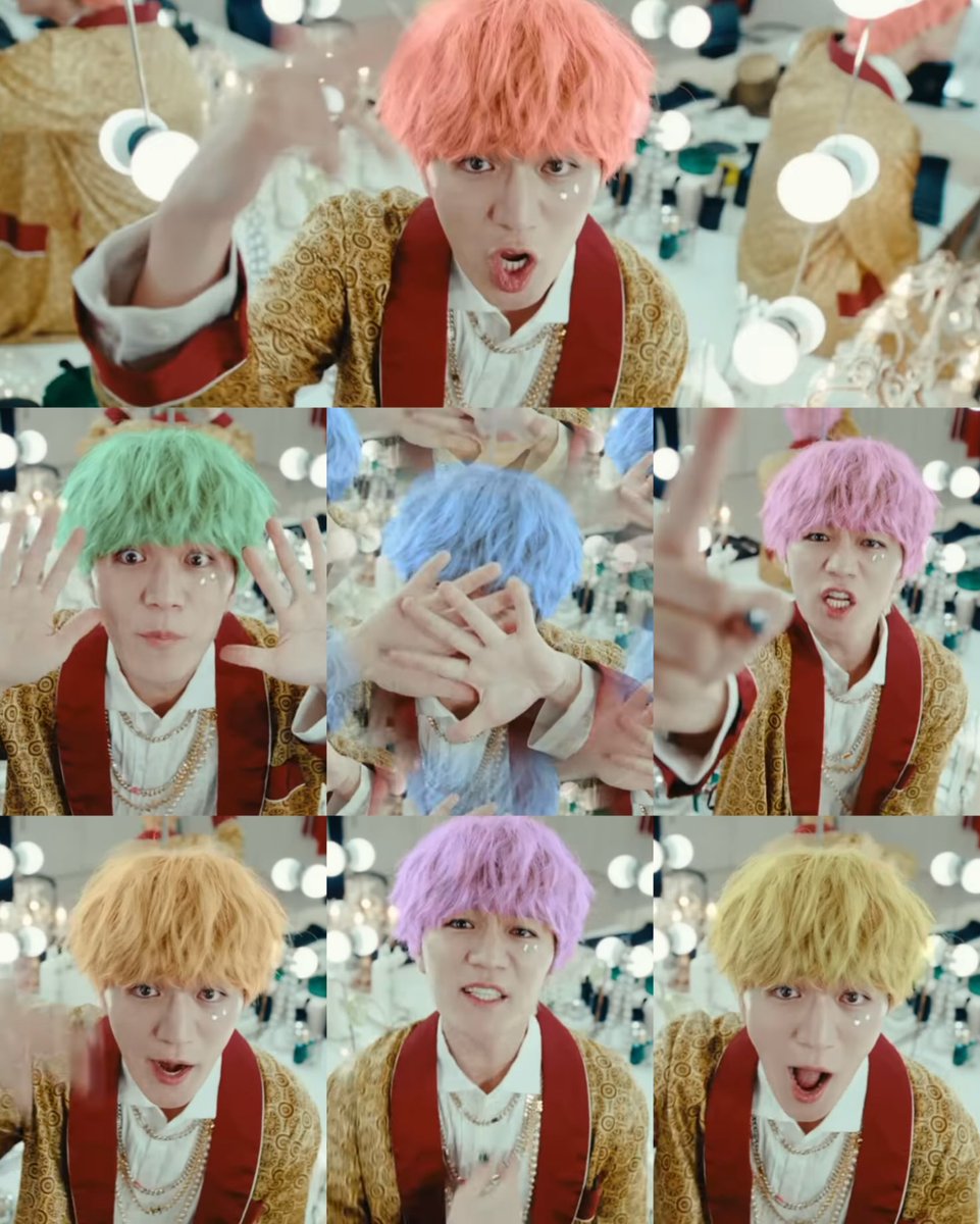 dango_chan_eshi's tweet photo. メンバーカラーの髪色神ちゃんのWEST.愛を感じる🌈
#GOD_MV https://t.co/YdSNxooRUZ