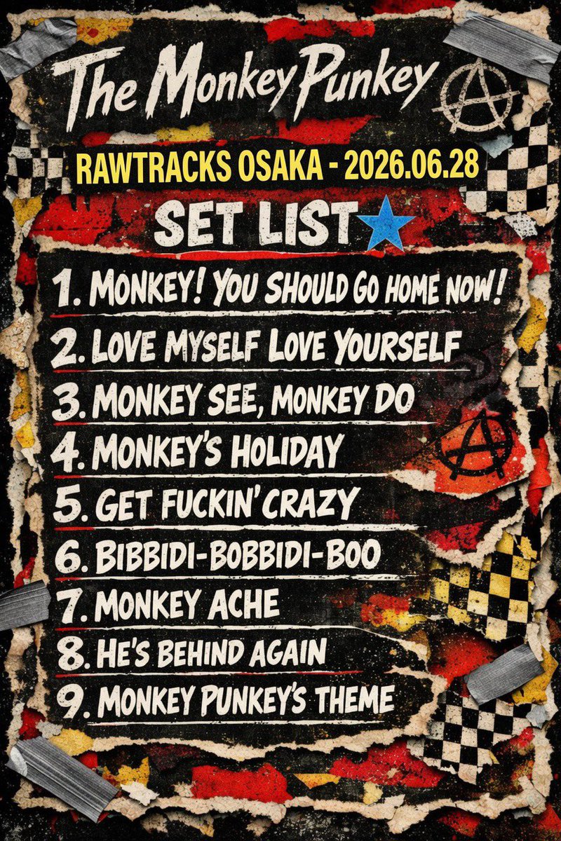 themonkeypunkey's tweet photo. 6/28(日)天満橋RAW TRACKSありがとうございました
足を運んでくれた皆さま✨
対バンの皆さま✨
スタッフの皆さま✨
大変ありがとうございました🙇‍♀️

さてさて…
次回はカバー曲お披露目出来るのでしょうかーーー
次回は7/26(日)尼崎BASSでー🎸 https://t.co/2ODTvXpjj1