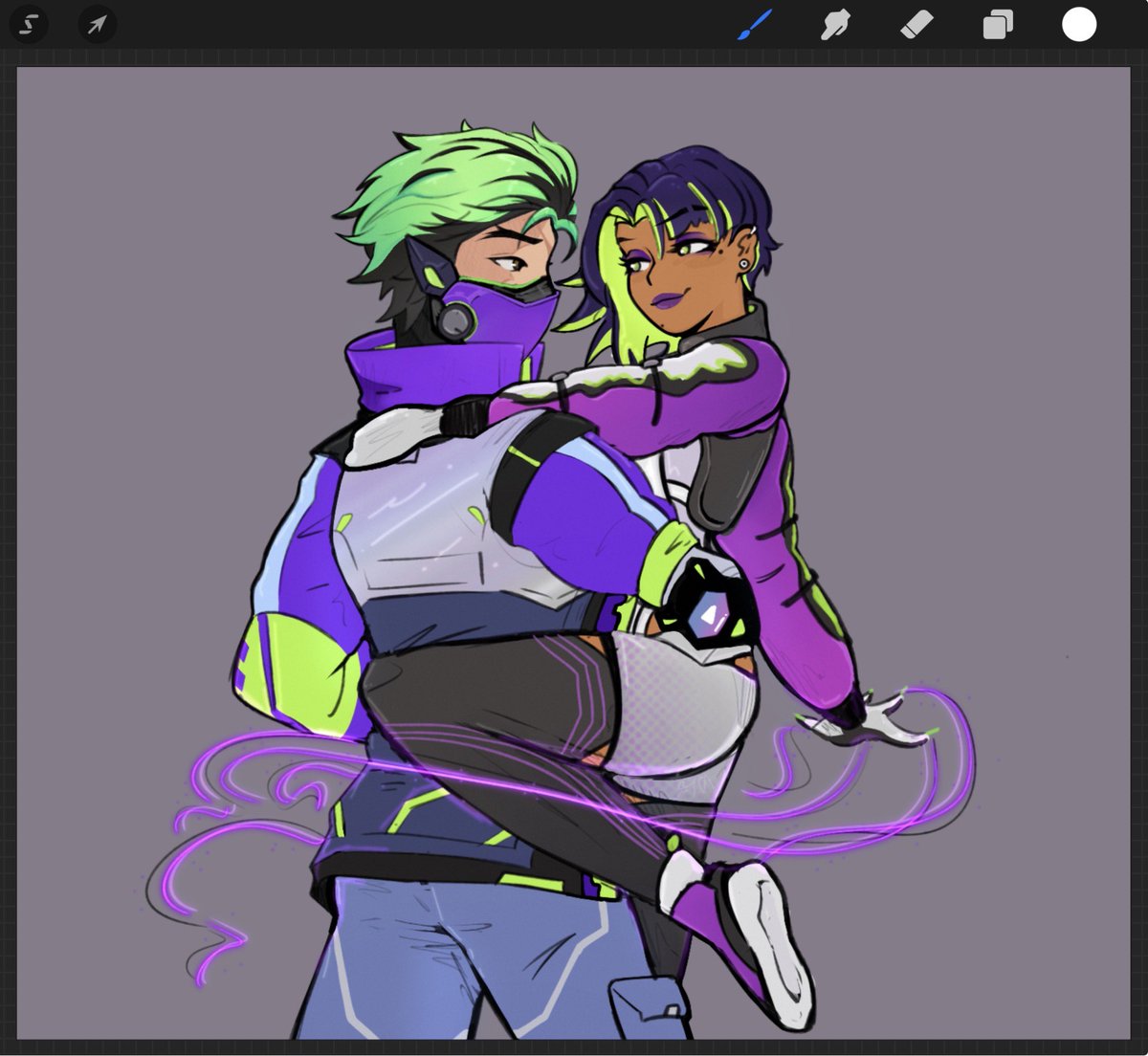 fiadraws's tweet photo. wanted to practice some poses and did it with #somji :P https://t.co/xh53eBXSZw