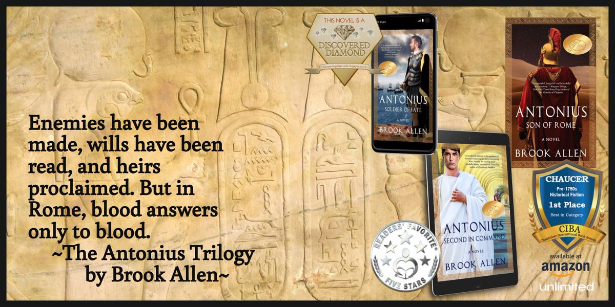 1BrookAllen's tweet photo. There are two sides to every story. After 2000 years, isn't it time we heard his?
SON OF ROME: https://t.co/cq5b5bTdGr
SECOND IN COMMAND: https://t.co/UPo2KdgKHq
SOLDIER OF FATE: https://t.co/8iPWQ9Mfpb
#HistoryMatters #histfic #Romanized #booklover #BookX #ebooks #kindle https://t.co/DaorHw4EgC