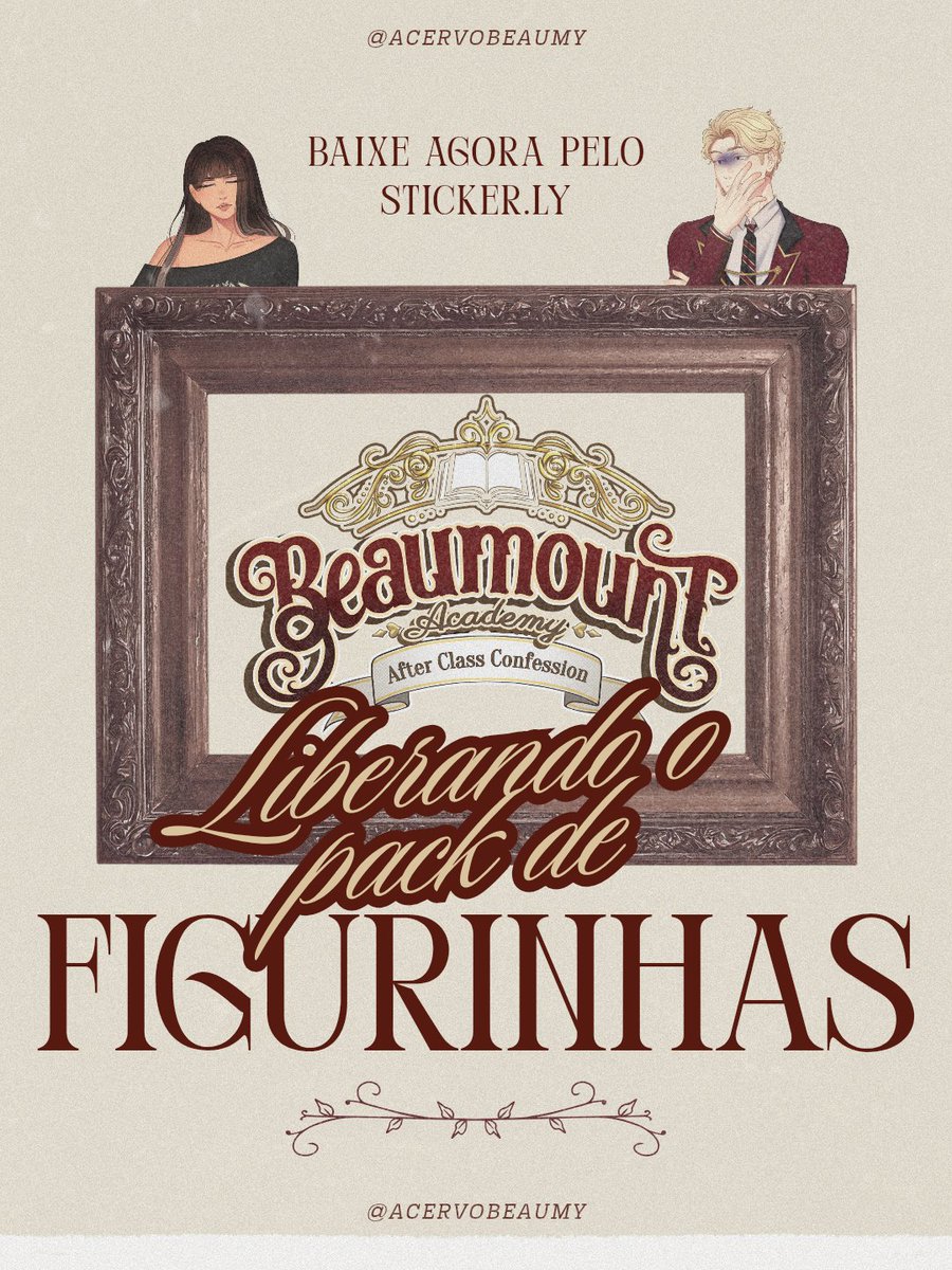 acervobeaumy's tweet photo. É com muita felicidade que anunciamos nosso pack de figurinhas de #BeaumountAcademy ! 

→ Confira abaixo os códigos para resgate : 

· NXB3R4
· 4ZFEYJ

Terá mais um pack, mas pra isso precisamos que vocês façam o download desses e joguem MUITO #BeaumountAcademy hoje ! https://t.co/WoLuljSJJu