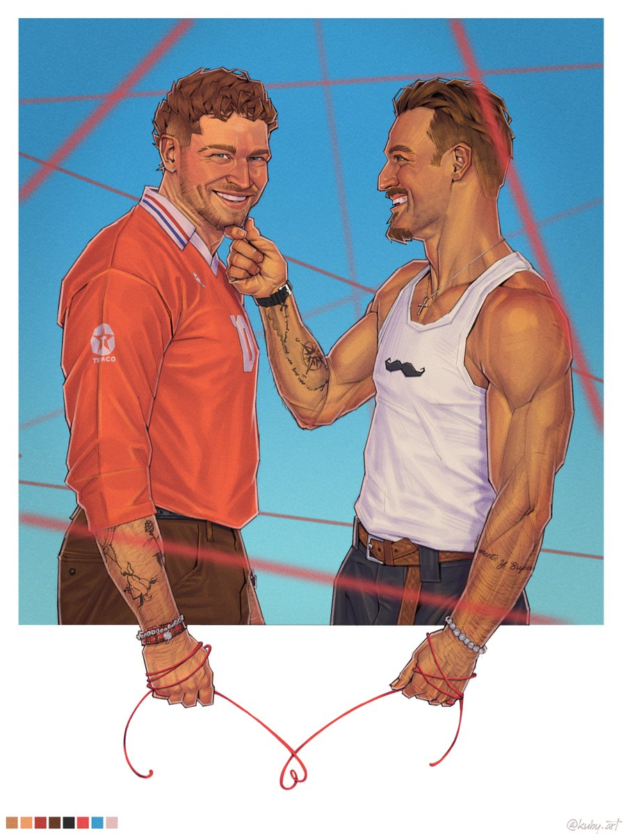 kuby_art's tweet photo. so i drew that one fan photo i love... #buddie #redstringtheory https://t.co/CYSD427MpH