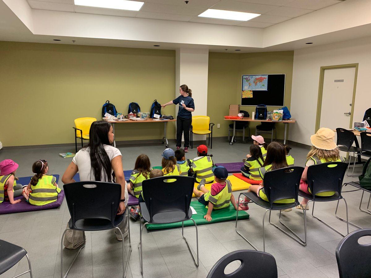 WatershedsCAN's tweet photo. Watersheds Canada is officially delivering programming coast to coast to coast! A few weeks ago, we celebrated the launch of a new Nature Discovery Backpack lending library in Yellowknife, NWT. We welcomed over 80 people across four workshops to learn about the six new backpacks and 30+ nature-themed books now available for borrowing from the Yellowknife Public Library.

This project was made possible thanks to partner support from City of Yellowknife (Yellowknife Public Library), artist Melissa Clark, and translators Maro Sundberg and Stacey Drygeese-Sundberg. Funding support was provided by @HondaCanada Foundation, TD Friends of the Environment Foundation, @CanadianNorth, @OceanWeekCan, and @water_rangers.