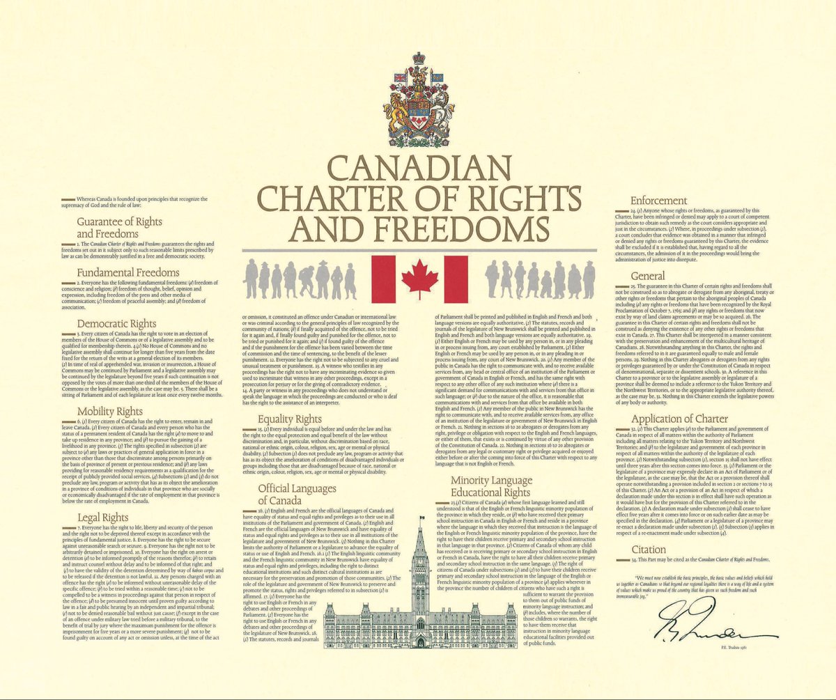 7asanturab's tweet photo. Great nations are not defined by power alone but by the principles that limit power and protect human dignity. 

The Canadian Charter of Rights and Freedoms stands as a reminder that liberty, equality, justice, and the rule of law are the true foundations of a free society. 

Happy Canada Day 🇨🇦

#CanadaDay2026