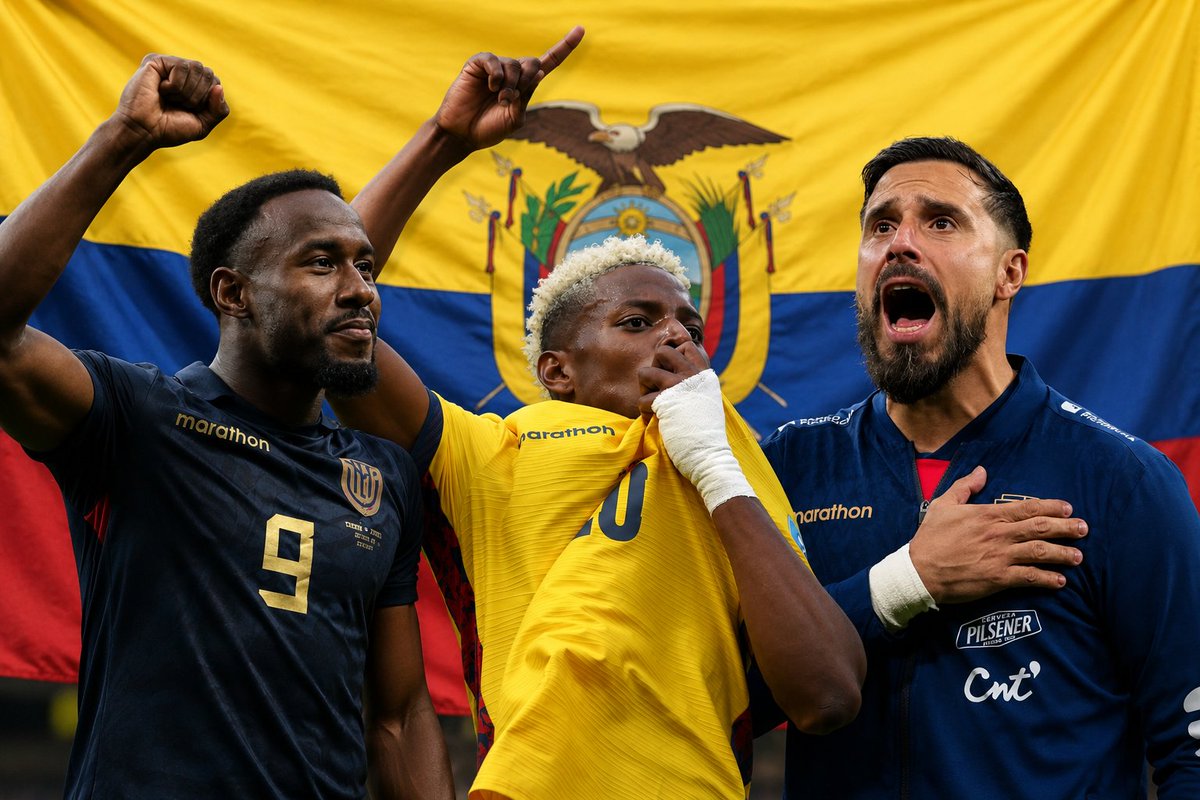 Majoseds_'s tweet photo. Gracias Nilson Angulo y John Yeboah Zamora por sudar la camiseta y permitirnos soñar en grande 🇪🇨❤️
No pierdan ese empuje, esa garra y sigan mejorando 💛💙❤️ y a este cabellero Hernan Galindez por defender esa portería con coraje corazón 🫶🏻 https://t.co/r517qI2HIX