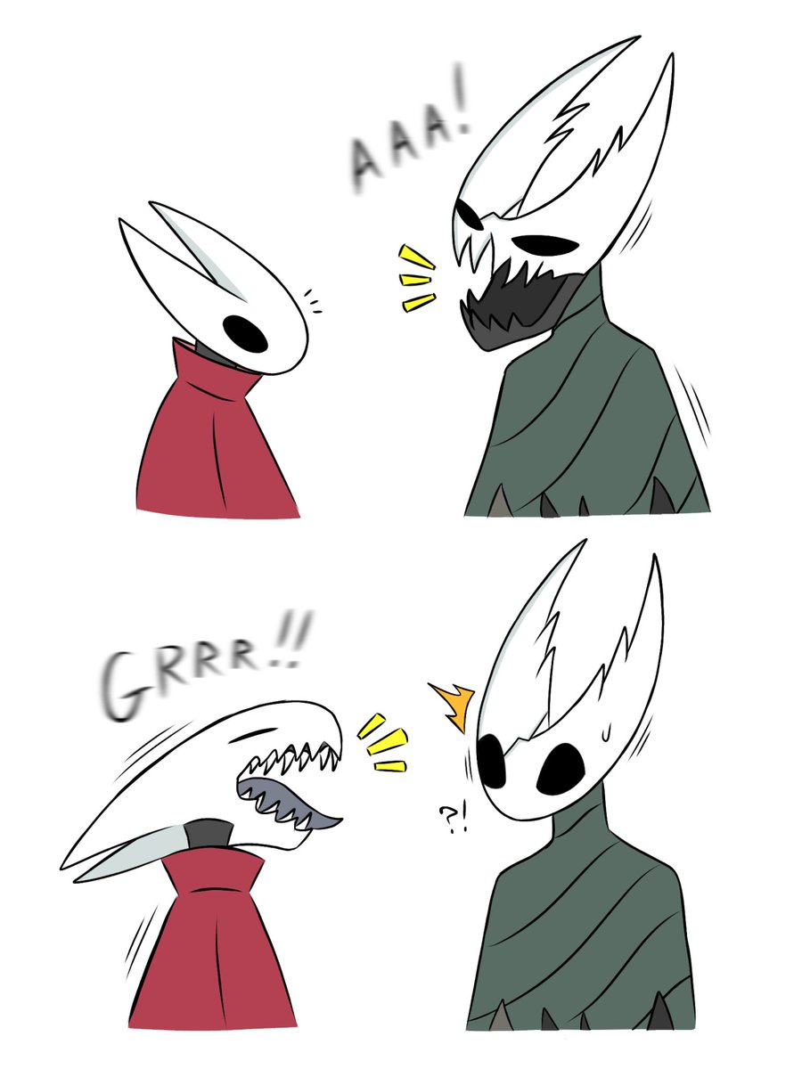 adouukoi's tweet photo. Siblings fangs bite (1/2) :P 
#hollowknight https://t.co/wN3rQ1KU4b