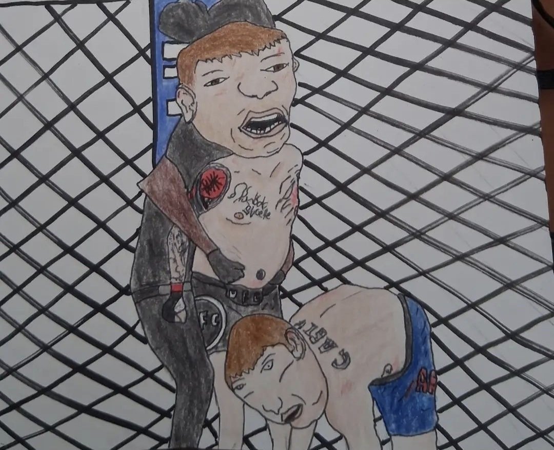 ChaelPSonnen18's tweet photo. Saw this on tik tok. Great drawing 😂😭 https://t.co/N8qXqIT8QC