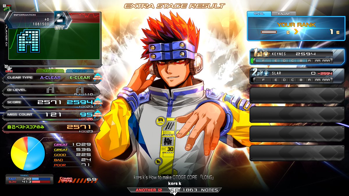 john_smith_XG's tweet photo. LV12のクリアランプ更新！
円卓が特に嬉しい。
 #IIDX #infinitas573 https://t.co/19L5PH8PeH