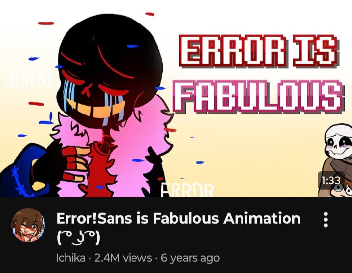 livcomebck2life's tweet photo. what was more culturally significant the renaissance or Error!Sans is Fabulous Animation by Ichika https://t.co/AZcvxA61VB