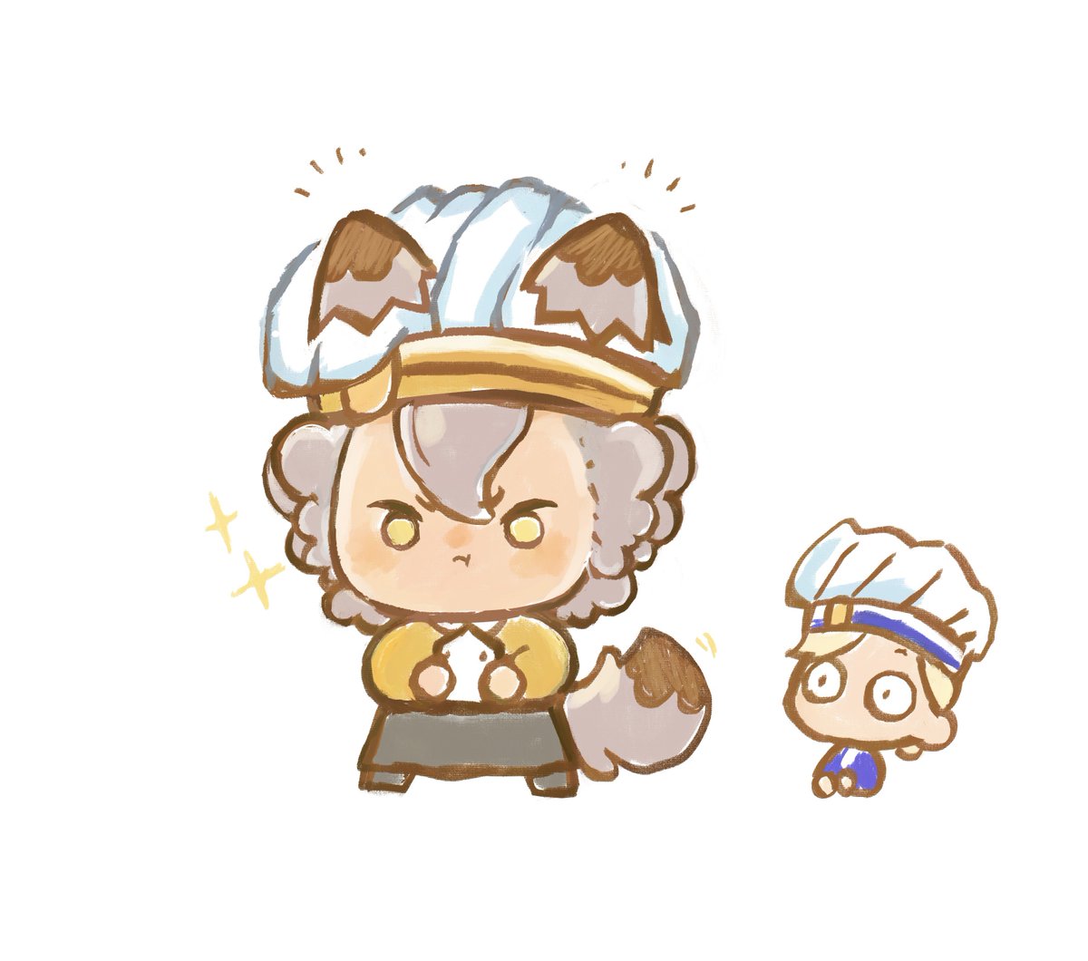 moonusam's tweet photo. マスシェフだよ　昔描いたやつ https://t.co/7lnkvoiXe9