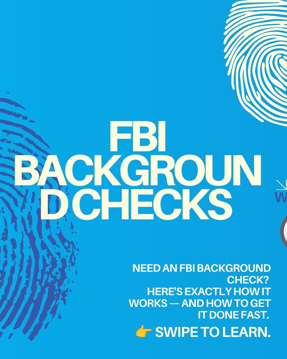 Certifix's tweet photo. What are FBI Background checks and how do they work with Certifix Live Scan? 

Swipe to learn more about our background check process ➡️ 

#certifixlivescan #fbibackgroundback #backgroundchecks #livescan https://t.co/8K1lcNsaGD