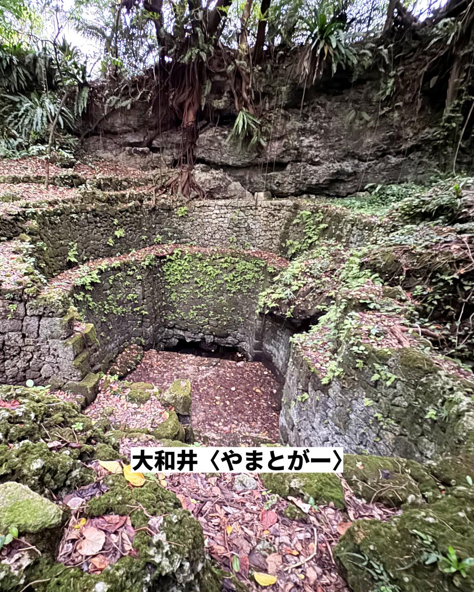 isopon11's tweet photo. 宮古島旅ログ
国指定史跡『大和井』やまとがー

同じ敷地にある2つの井戸が国の史跡に指定されています。
・大和井…上層役人専用
・ブトゥラガー(ぶとら井)…一般庶民用

「ここまで身分の差をつけるか」
ってくらい手の込み具合が違います

駐車場：なし
トイレ：なし

https://t.co/egN8ia8GCN https://t.co/eoF7m3NkTR