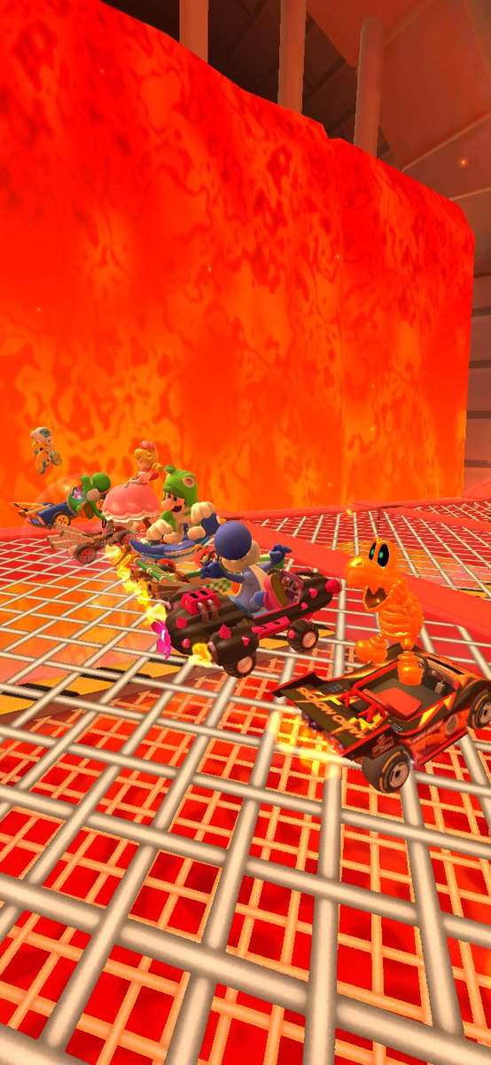 AlvinSa50495218's tweet photo. @urthe1_rosa @redit202 @DixieKongFans Cat Luigi, Peachette &amp; her two Yoshi vs. King Bob-omb, Larry Koopa and his Bowser's Minions Dry Bones Gold/Ice Bro on the SNES Bowser's Castle 3

#MKTPerfectShot #luigi #peachette #toadette #yoshi #kingbobomb #larrykoopa #koopalings #supermario #mariokart #mariokarttour #nintendo https://t.co/o91VXAnjAk