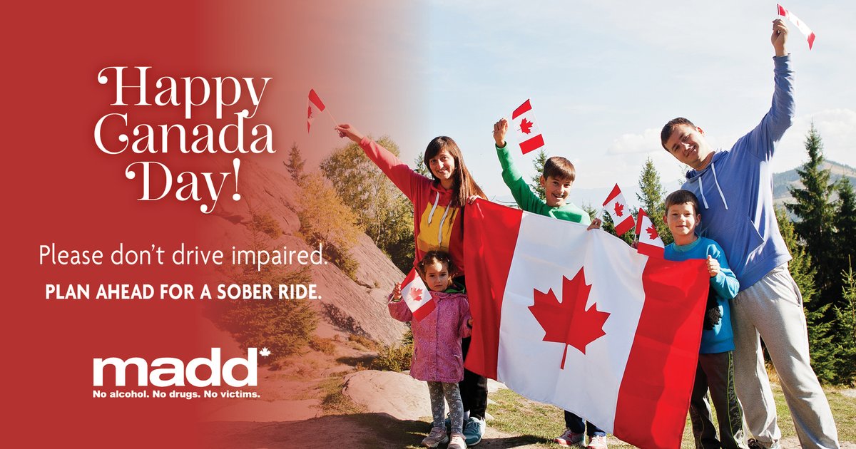 maddcanada's tweet photo. Canada Day is here! Wishing you a safe and Happy Canada Day! https://t.co/2RzS98rzCZ