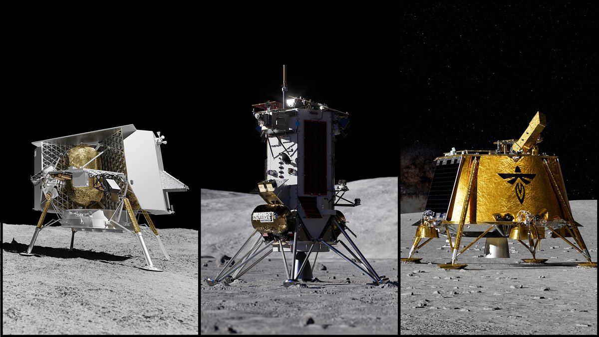 SpaceEcoVision's tweet photo. NASA awards $600 million to Astrobotic, Firefly Aerospace, and Intuitive Machines for lunar missions, with Astrobotic receiving $297.9 million for two deliveries. Missions are set for late 2028 as part of the Moon Base Program — via NASA #MoonBaseProgram https://t.co/ZGMI7uCpVw
