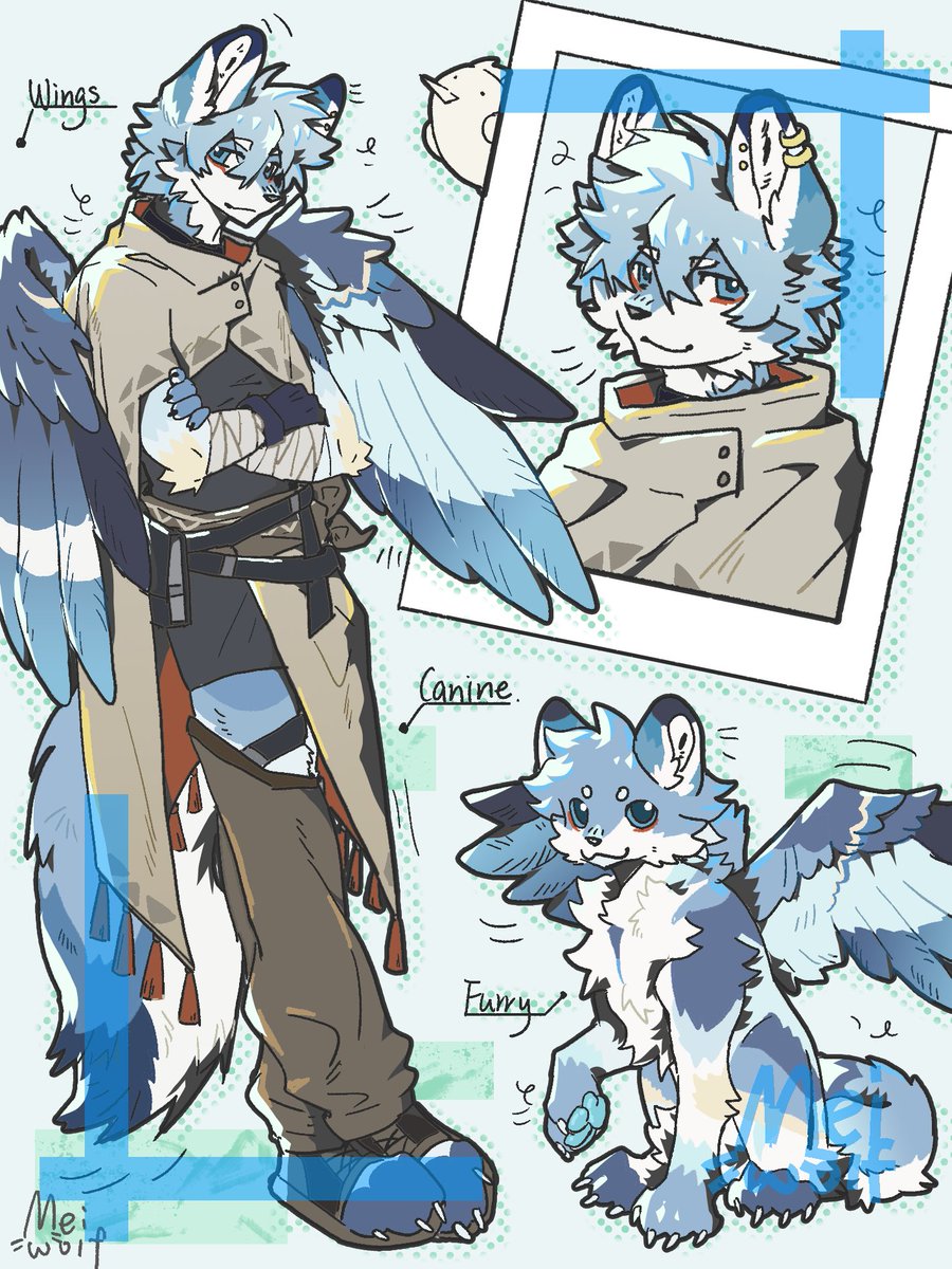 Meiwolf333's tweet photo. 稿件
组合页-蓝翼
#furry #art https://t.co/Vb13dBG2b5