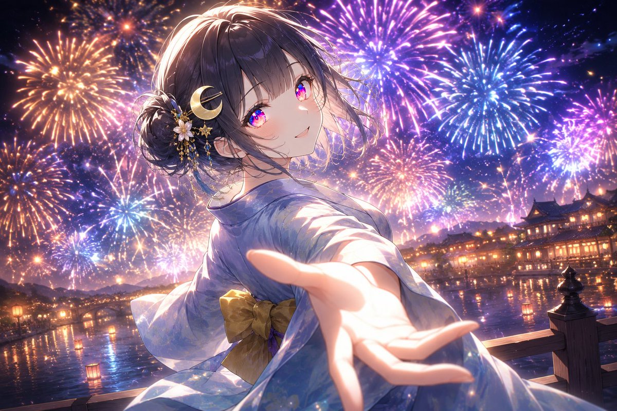 shizuku_tsuki38's tweet photo. #花火日和

「ねぇ、こっちおいで？✨」

「きみと一緒に見たいんだ🩵」 https://t.co/WWun0jXqQQ