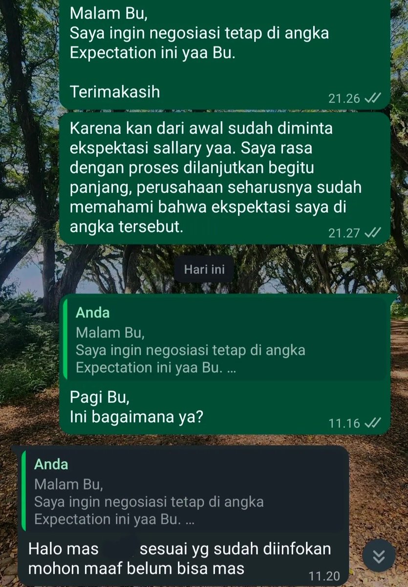 Ibupkkcerewet's tweet photo. HRD tobat deh maksa proses kandidat untuk digaji rendah. Di awal udh ditanya ekspektasi gaji. Gua jawab di angka 13 jt. Jawabnya oke oke aja. Proses dilanjut sampe 5 lapis. Eh nego gaji diminta sesuai ekspektasi gaji gak mau. Maunya di bawahnya. Sumpah tobat deh HRD. Buang-buang waktu kandidat doang.

cc : rayjustsilent