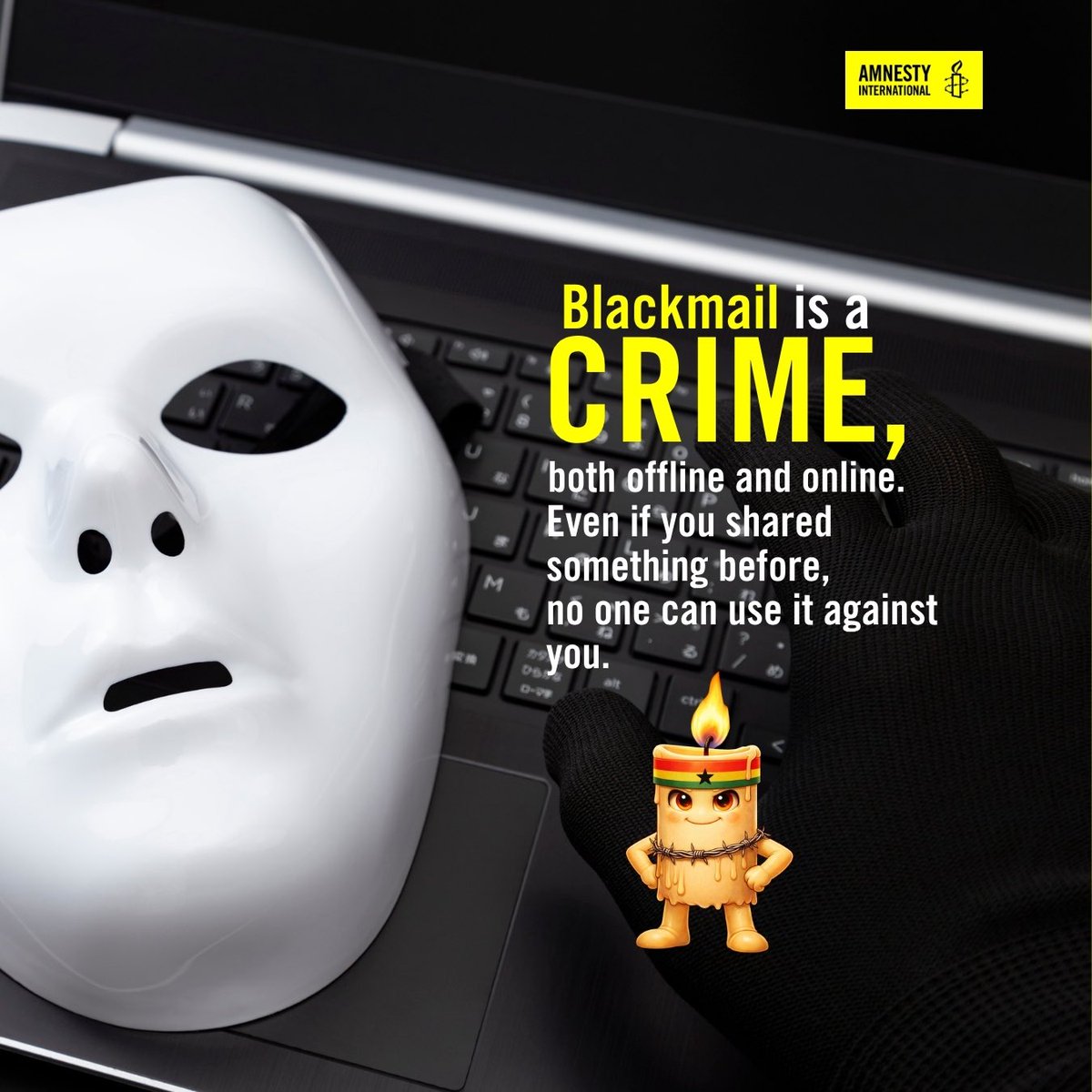 amnestyghana's tweet photo. Blackmail is a crime, not a negotiation.
Swipe through as Rightsy explains how the law protects you, and the steps you can take if someone threatens or coerces you.
#KnowYourRights #Rightsy #amnestyghana https://t.co/75pBcQIRal