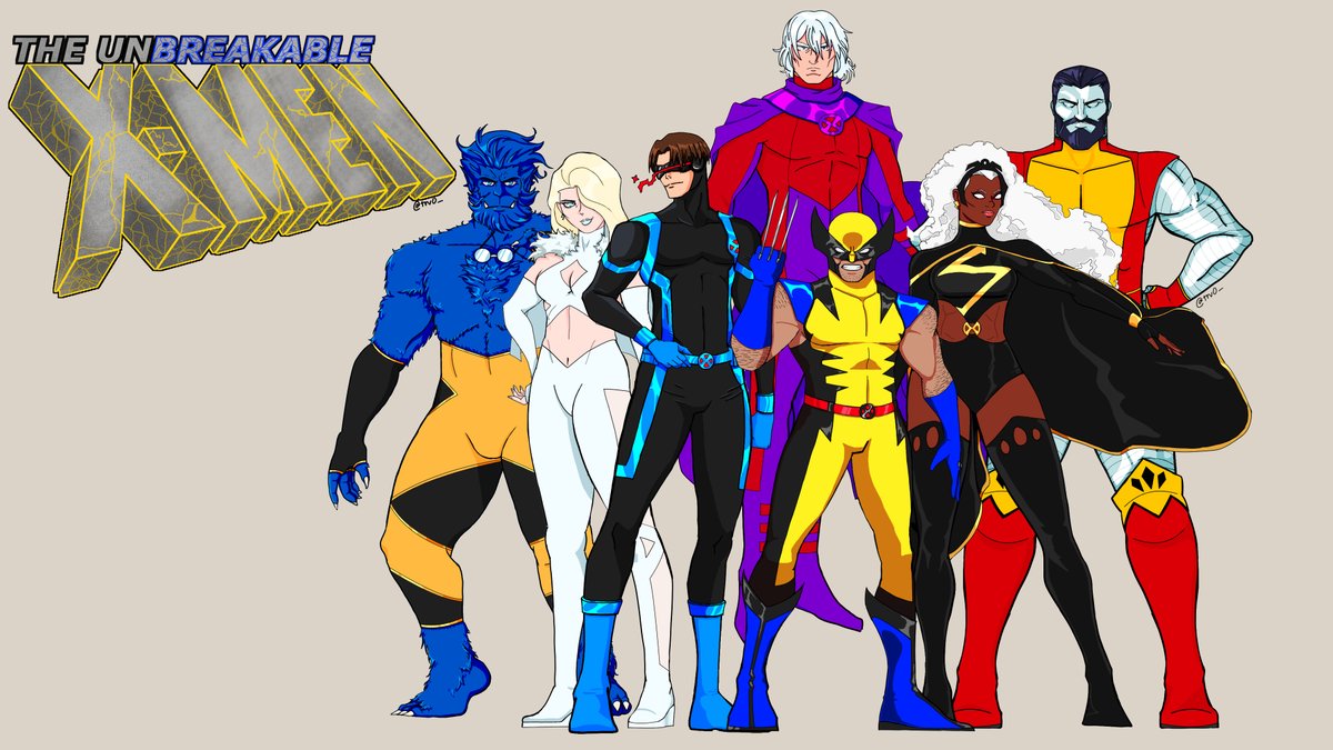 trv0_'s tweet photo. THE UNBREAKABLE X-MEN
finally complete (for now)
Alternates and Individual Character Sheets in thread below 🧵
#Xmen #Xmen97 #Marvel #MarvelRivals #MarvelTokon #Cyclops #Wolverine #Storm #EmmaFrost #Beast #Magneto #Colossus #ClipStudio #Redesign #fanartㅤ https://t.co/IvIjkhveLv