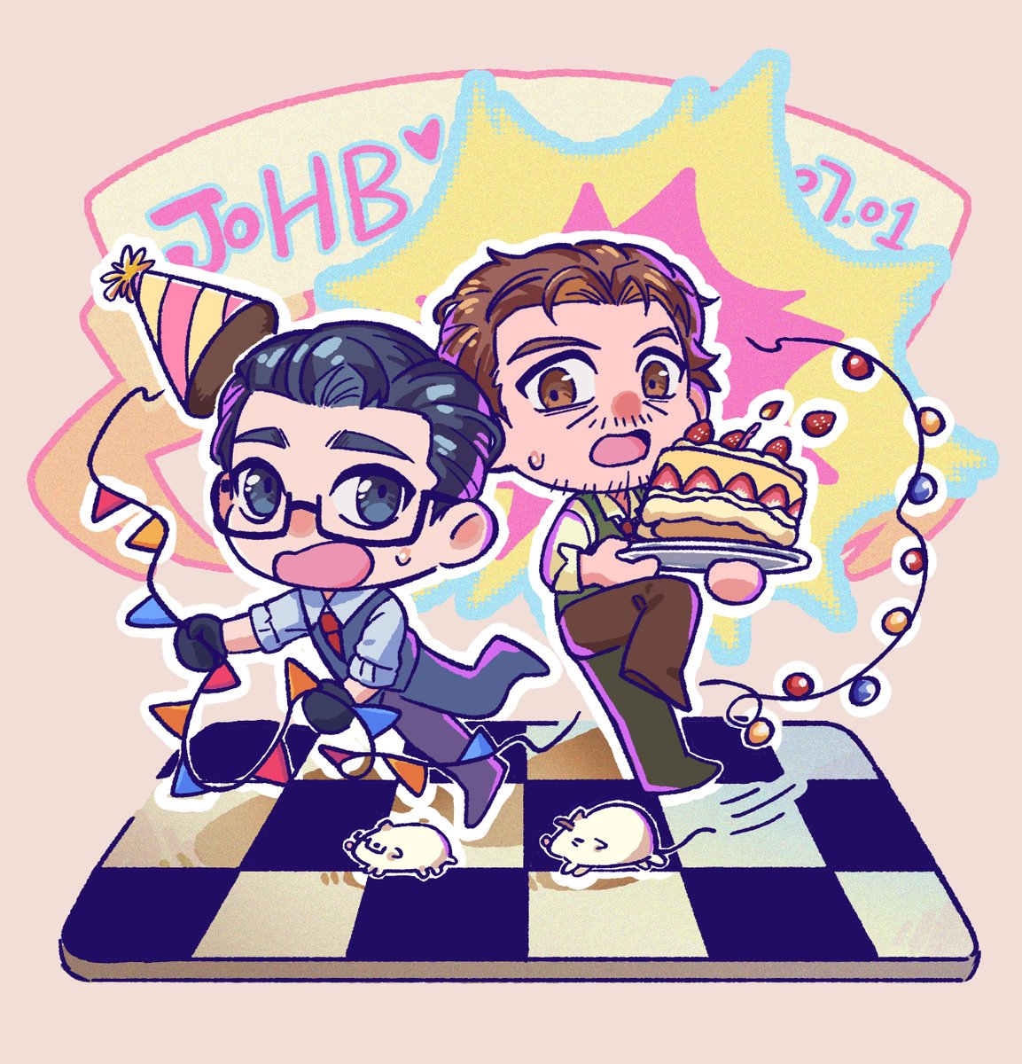 JjjianX's tweet photo. 💙💙🎂🎂💙💙 https://t.co/glU2ReyIun